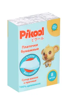 Платки бумажные Пикул носовые, 8 шт