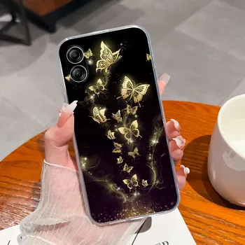 Для Samsung A03 Core A10E A14 A20S A32 A33 A52 A9 Чехол для телефона Мода Девушка-космонавт Прозрачный противоударный матовый мягкий силиконовый чехол для Galaxy Бампер Samsung A01