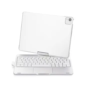 Чехол с сенсорной клавиатурой для Ipad Air 4, вращающийся чехол, Bluetooth-совместимая клавиатура для Ipad 10,9 дюйма, жесткий чехол for ipad air 4 чёрный