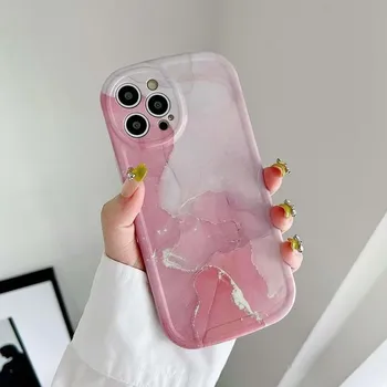 Imd Marble Ins красный фиолетовый чехол для телефона для Iphone 11 12 Pro Max Xr 13 Promax Xsmax X силиконовый мягкий противоударный чехол для задней панели For iphone 13pro