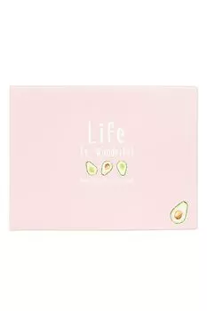 Обложка на зачетную книжку Life is - pink and avocado Kawaii Factory