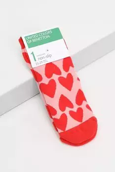 Носки с принтом сердечки Benetton Undercolors