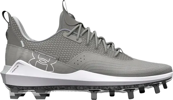 Бутсы Under Armour Harper 7 Low ST Grey White, серый