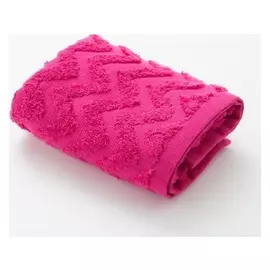 Полотенце махровое Lovelife Zig-zag 70*130 см, цв. ярко-розовый,100% хл, 360 гр/м2