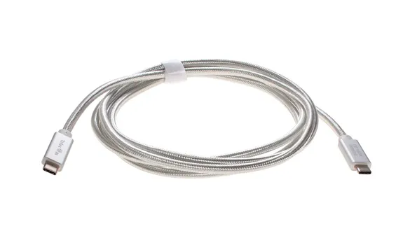 Кабель интерфейсный Type C-Type C Telecom TC420S серебряный, 10Gbs, 1m