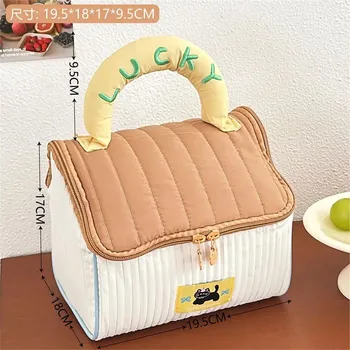 Cottage Shape Cosmetic Storage Bag Girls Women Large Capacity Toiletry Pouch Travel Make Up Case Portable Storage Bag Organizer синий