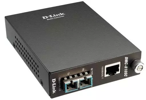 Медиаконвертер D-Link DMC-810SC 1000Base-T Gigabit Twisted-pair to 1000Base-LX 10km SC