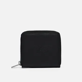 Кошелек Y-3 Crinkled Leather Zip, цвет чёрный