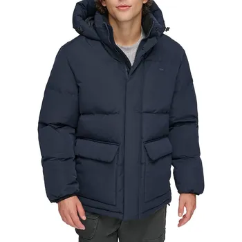 Мужская парка-пуховик Levi's Heavyweight с капюшоном, синий
