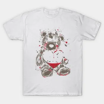 Футболка женская Love Bear Harajuku Print Kawaii футболка летняя женская футболка с коротким рукавом топ футболка S