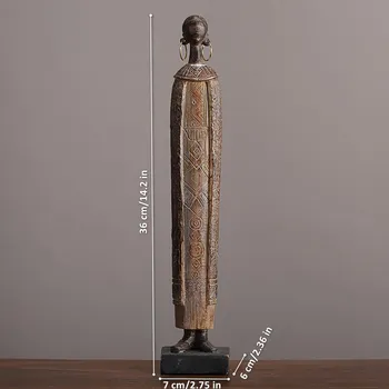 Статуэтка африканской женщины из полирезина