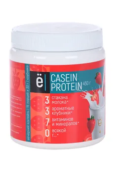 Коктейль Ёбатон вечерний casein со вкусом клубники 450 г