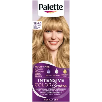 Краска для волос bw12 светло-русый, 1 упаковка. Palette Intensive color creme, цвет 12-46 jasny blond nude