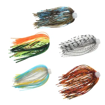5 шт. 88 прядей силиконовые юбки для джиг-головок рыболовные джиг-приманки юбка для спиннербейта эластичные мягкие юбки-зонтики простые в использовании S4