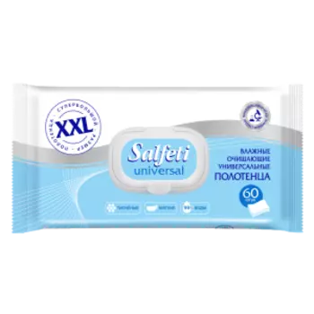 Полотенца влажные Salfeti Universal XXL №60, универсальные с клапаном