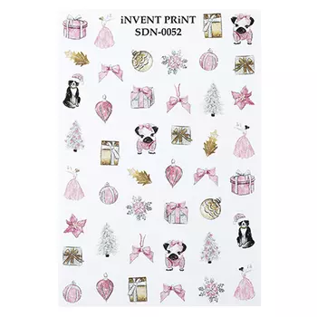 iNVENT PRiNT, Слайдер-дизайн «Новый год. Зима. Игрушки. Подарки» №SDN-52
