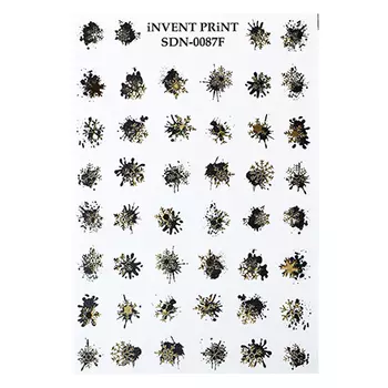 iNVENT PRiNT, Слайдер-дизайн «Новый год. Зима. Золотые снежинки» №SDNF-87