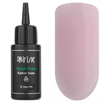IRISK, База Acid-free Rubber Base №10, Milky Pink, 50 мл
