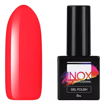 INOX nail professional, Гель-лак №045, Томатный взрыв