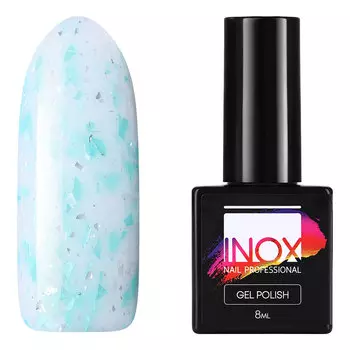 INOX nail professional, Гель-лак №195, Голубая сойка