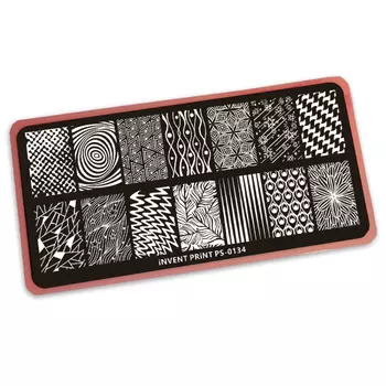 iNVENT PRiNT, Пластина для стемпинга, Узоры PS-134