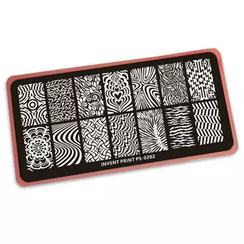 iNVENT PRiNT, Пластина для стемпинга, Узоры PS-202