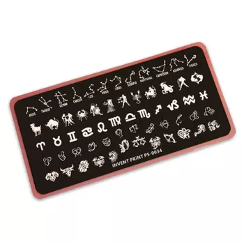 iNVENT PRiNT, Пластина для стемпинга, Знаки Зодиака PS-34