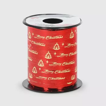 Лента упаковочная Due Esse Christmas красная 10 м в ассортименте