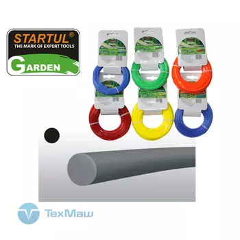 Леска ф 3.0 мм х 15 м кругл. сеч. STARTUL GARDEN (ST6053-30)