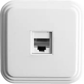 Розетка Ethernet RJ-45 (белый) Stekker Брест 39706