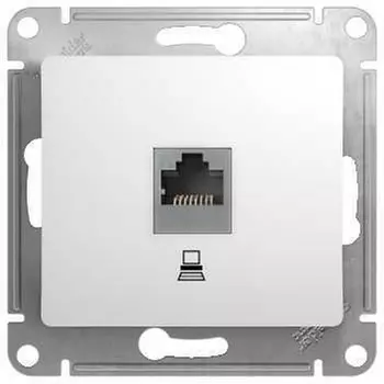 Розетка Ethernet RJ-45 (белый) Systeme Electric Glossa GSL000181K