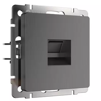 Розетка Ethernet RJ-45 (графит рифленый) Werkel W1181004 (a050748)