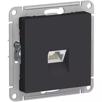 Розетка Ethernet RJ-45 (карбон) Systeme Electric AtlasDesign ATN001083