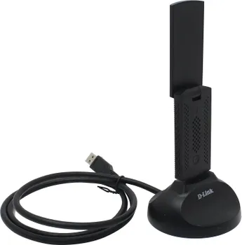 Адаптер Wi-Fi D-link DWA-192, 802.11a/b/g/n/ac, 2.4 / 5 ГГц, до 1.3 Гбит/с, 17 дБм, USB (DWA-192/RU/B1A)