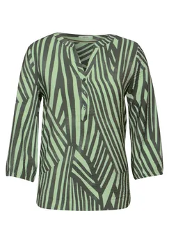 Блузка CECIL, цвет Khaki/Light green