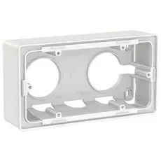Коробка Schneider Electric NU800418 UnicaNew, белый, 2-ая для открытой установки