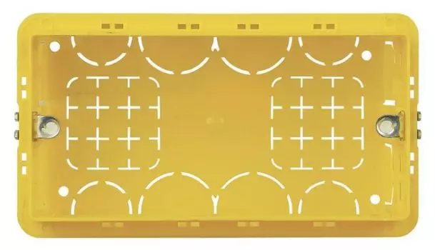 Коробка установочная BTicino 504E для твёрдых стен (130х71х52)