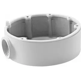 Коробка монтажная HIKVISION DS-1280ZJ-DM18 для крепления купольных видеокамер. Цвет – белый. Материал: алюминиевый сплав. Размеры – 111мм, вес – 150