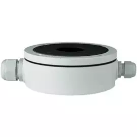 Коробка монтажная TRASSIR TR-JB203 для камер видеонаблюдения TR-H2B6, TR-H2S6, AC-H2B6, AC-H2S, вывод кабелей через отверстия G 1/2 и G 3/4 в бортах