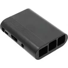 Корпус ACD RA074 black ABS Plastic Injection Molding case with Stripe for Raspberry Pi 3 B (овальный на винтах)