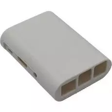 Корпус ACD RA075 white ABS Plastic Injection Molding case with Stripe for Raspberry Pi 3 B (овальный на винтах)