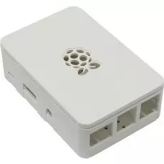 Корпус ACD RA178 white ABS Plastic case with Logo for Raspberry Pi 3 B, совместим с креплением VESA Mount