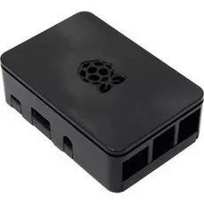 Корпус ACD RA179 black ABS Plastic case with Logo for Raspberry Pi 3 B, совместим с креплением VESA Mount