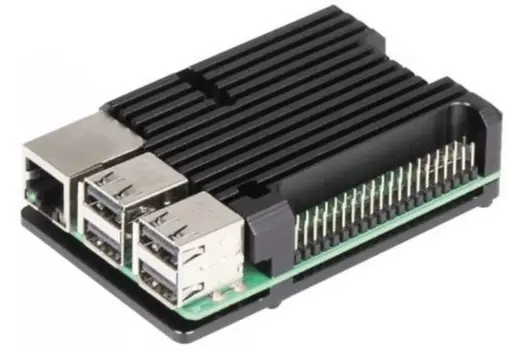 Корпус ACD RA460 Black Metal Aluminum Case for Raspberry Pi 3B/3B+