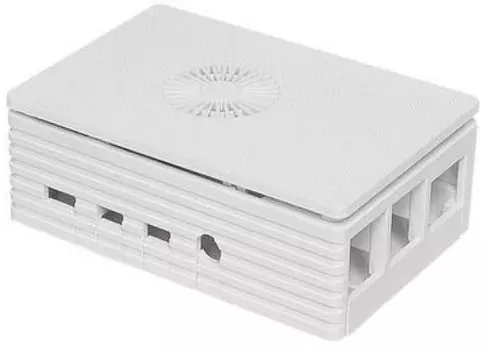 Корпус ACD RA595 White Injection Molding Case Supporting 3007 Fans for Raspberry 4B