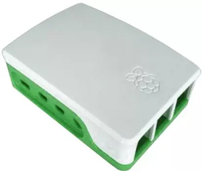 Корпус ACD RA601 White+Green ABS Case for Raspberry 4B