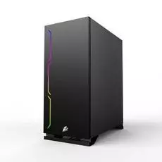 Корпус ATX 1STPLAYER BLACK.SIR B6 B6B-1R1 черный, без БП, окно из закаленного стекла, 2*USB 2.0, USB 3.0, audio