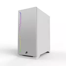 Корпус ATX 1STPLAYER BLACK.SIR B6 B6W-1R1 белый, без БП, окно из закаленного стекла, 2*USB 2.0, USB 3.0, audio