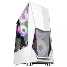 Корпус ATX 1STPLAYER DK-3 белый, без БП, с окном, USB 3.0, 2*USB 2.0, audio