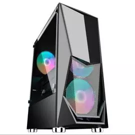 Корпус ATX 1STPLAYER DK-3 черный, без БП, с окном, USB 3.0, 2*USB 2.0, audio